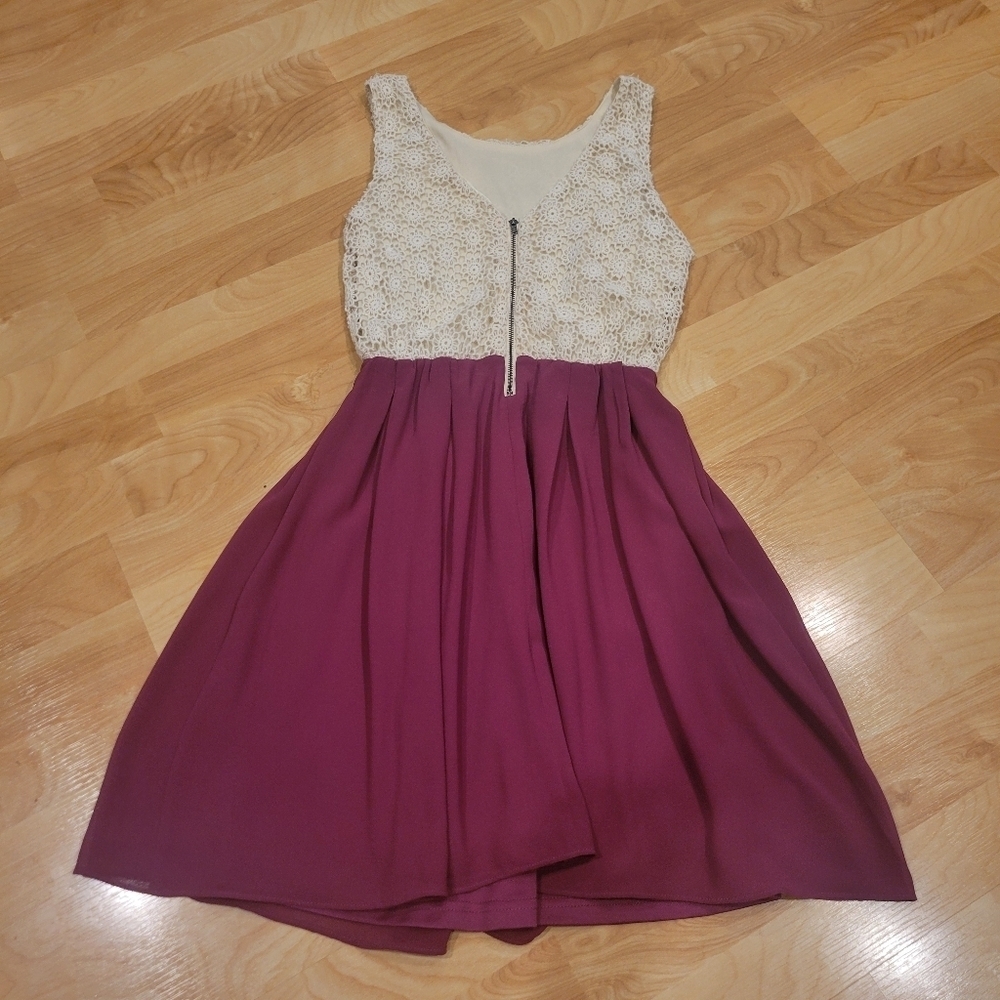 Miami Crochet Top A-Line Sleeveless Dress Size Small - Picture 5 of 8